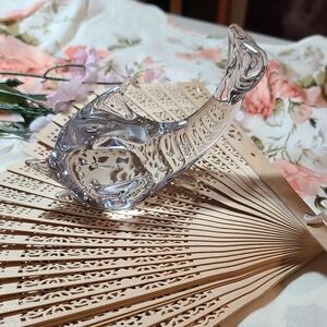 Blow glass paper weight collectible distressed rare